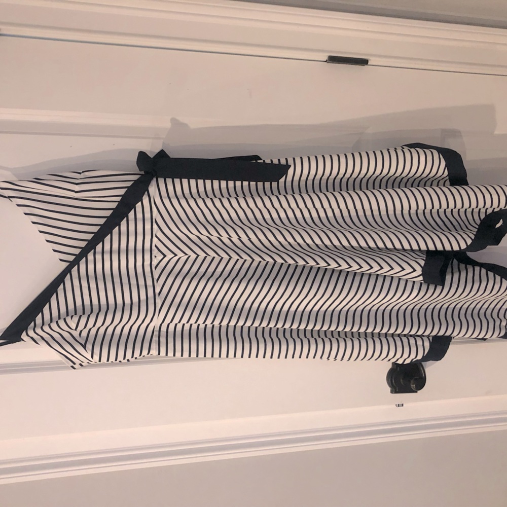 Asymmetrical Hem Stripped Dress
